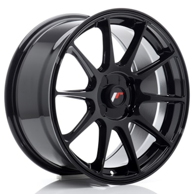 JR Wheels JR11 17x8 ET20-35 4H BLANK Gloss Black