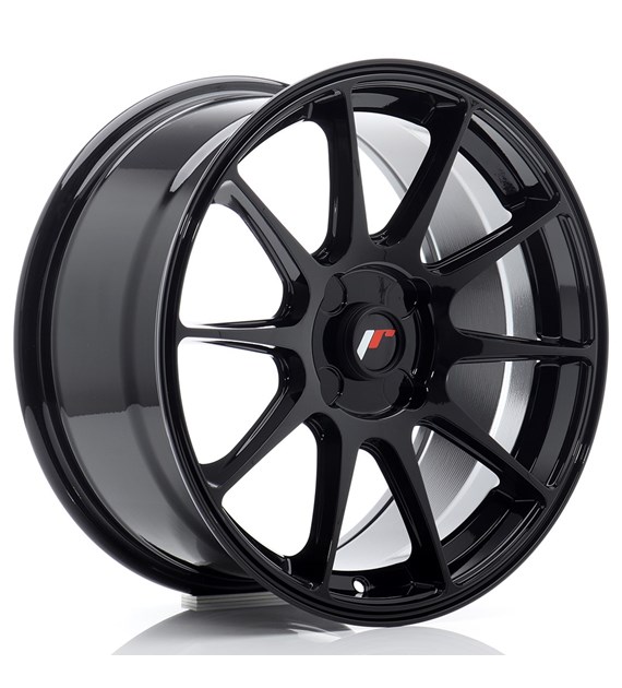 JR Wheels JR11 17x8 ET20-35 4H BLANK Gloss Black