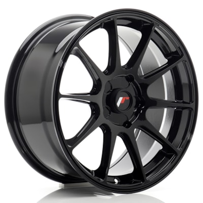 JR Wheels JR11 17x8 ET20-35 5H BLANK Gloss Black