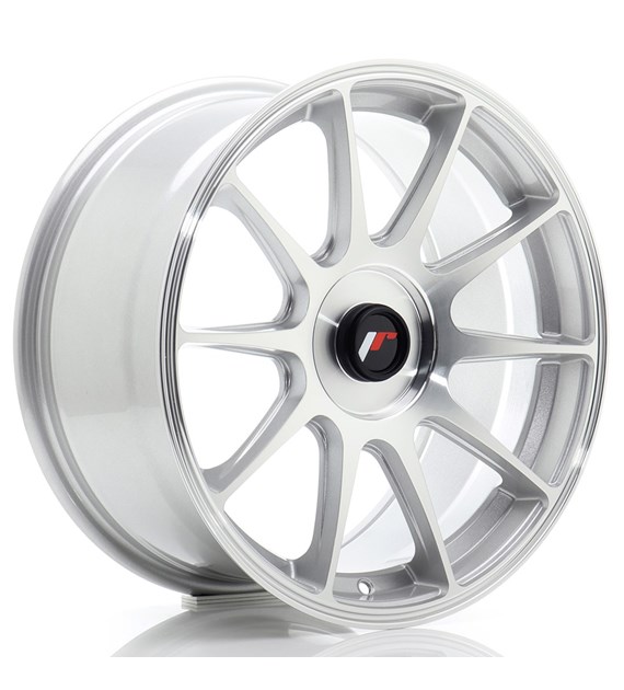 JR Wheels JR11 17x8 ET20-35 BLANK Silver Machined