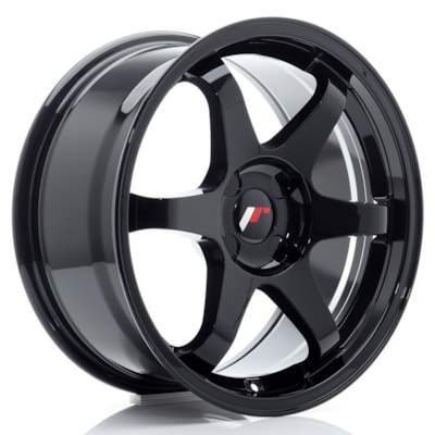 JR Wheels JR3 17x8 ET20-35 4H BLANK Gloss Black
