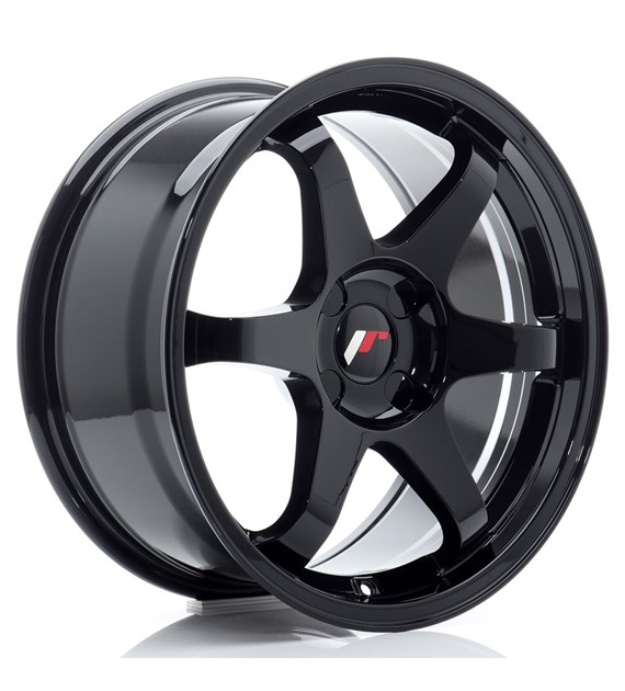 JR Wheels JR3 17x8 ET20-35 4H BLANK Gloss Black