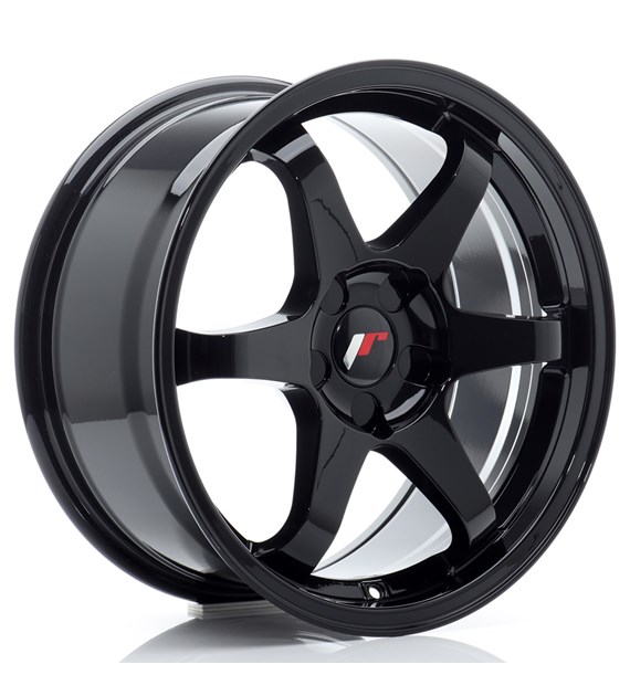 JR Wheels JR3 17x8 ET20-35 5H BLANK Gloss Black