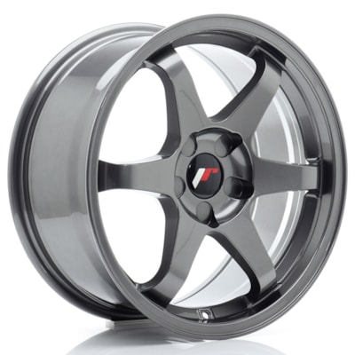 JR Wheels JR3 17x8 ET20-35 5H BLANK Gun Metal