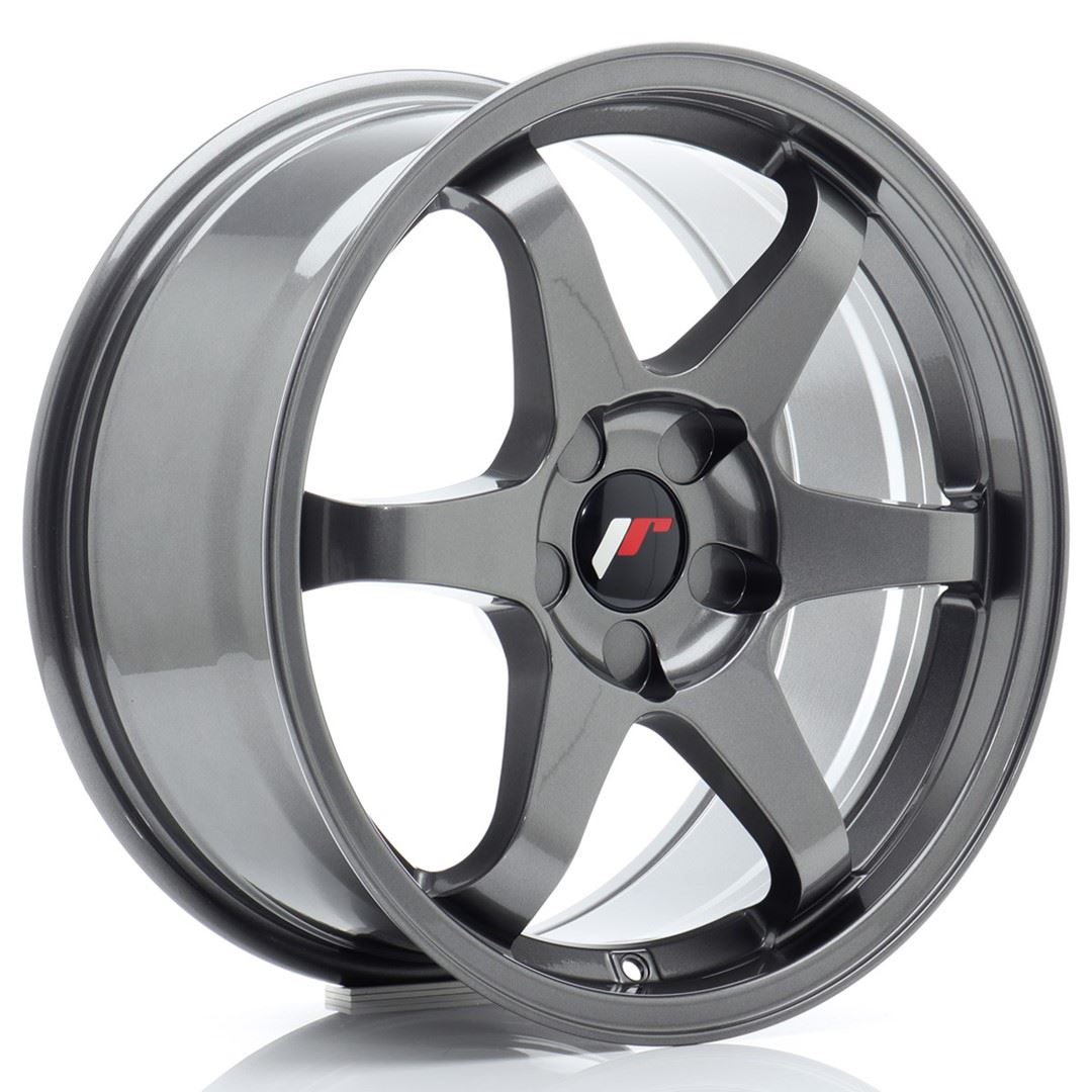 JR Wheels JR3 17x8 ET20-35 5H BLANK Gun Metal