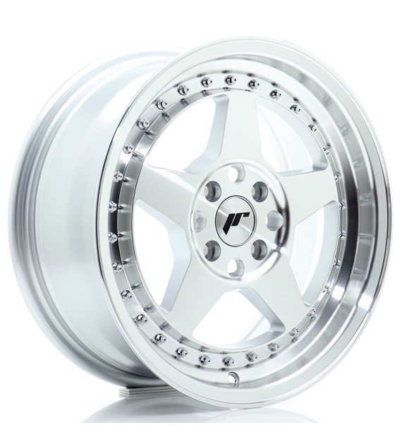 JR Wheels JR6 16x7 ET35 4x100 Silver Machined Face