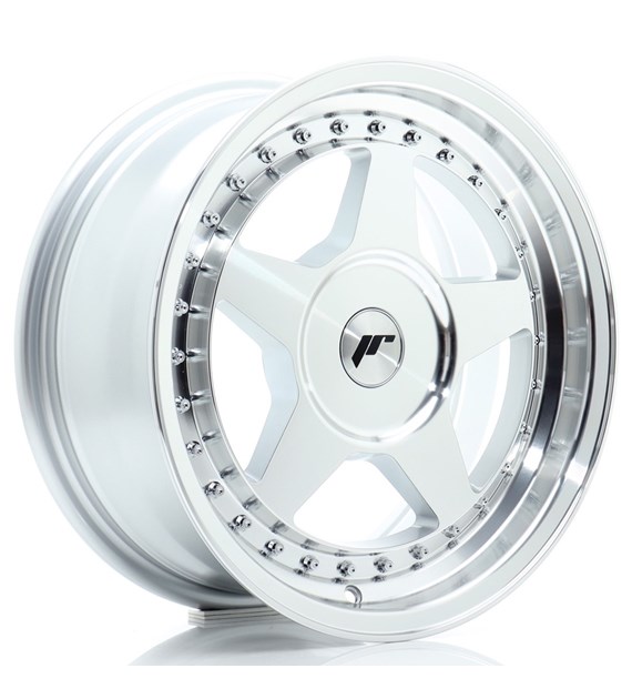 JR Wheels JR6 16x7 ET20-35 BLANK Silver Machined Face