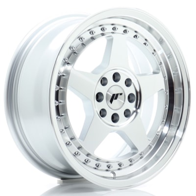 JR Wheels JR6 16x7 ET25 4x100/108 Silver Machined Face