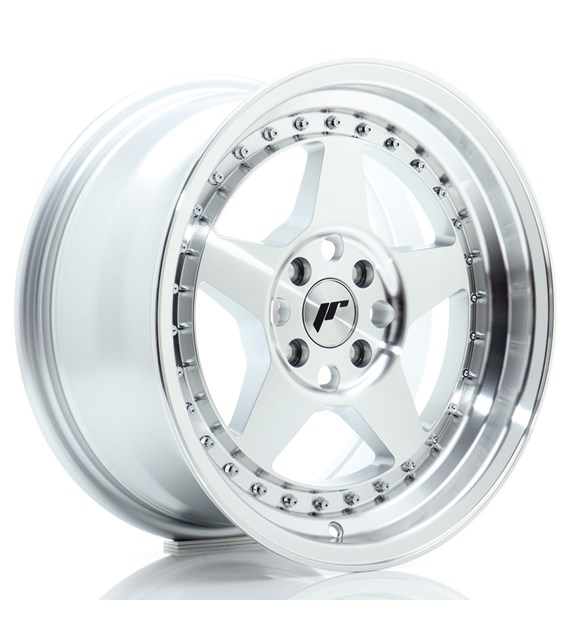 JR Wheels JR6 16x8 ET30 4x100 Silver Machined Face