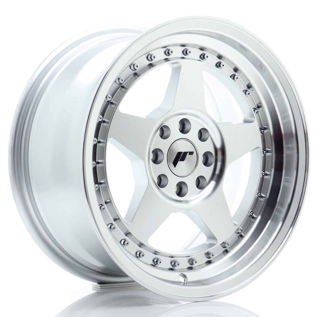 JR Wheels JR6 16x8 ET25 4x100/108 Silver Machined Face