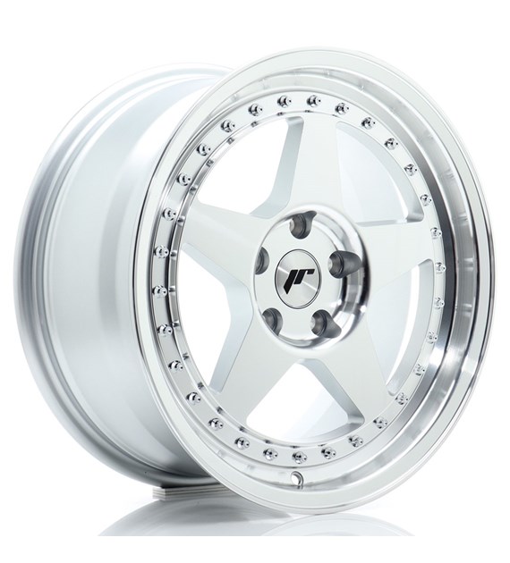 JR Wheels JR6 17x8 ET35 5x112 Silver Machined Face