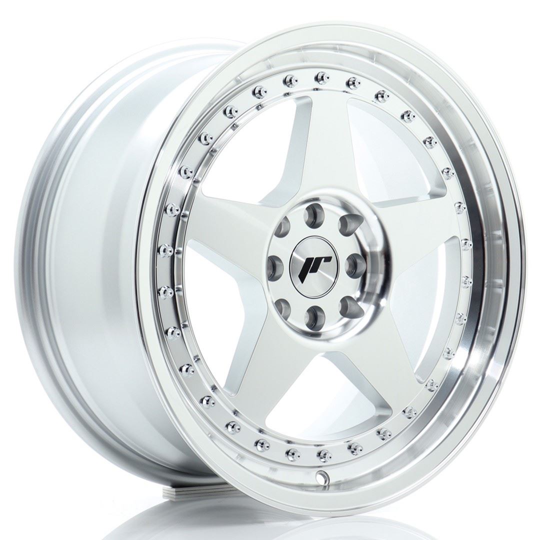 JR Wheels JR6 17x8 ET35 4x100/114 Silver Machined Face