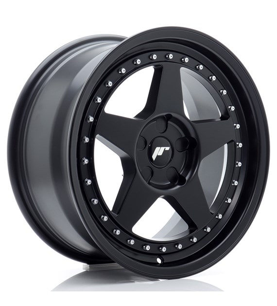 JR Wheels JR6 17x8 ET20-35 5H BLANK Matt Black