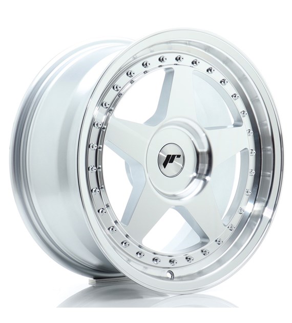 JR Wheels JR6 17x8 ET20-35 BLANK Silver Machined Face