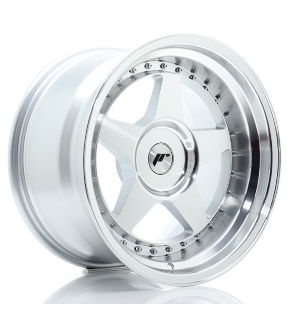 JR Wheels JR6 17x10 ET0-20 BLANK Silver Machined Face