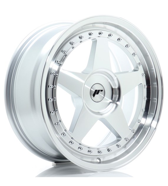 JR Wheels JR6 18x8 ET20-35 BLANK Silver Machined Face