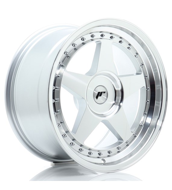 JR Wheels JR6 18x9 ET20-35 BLANK Silver Machined Face