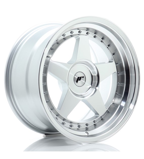 JR Wheels JR6 18x10 ET0-25 BLANK Silver Machined Face