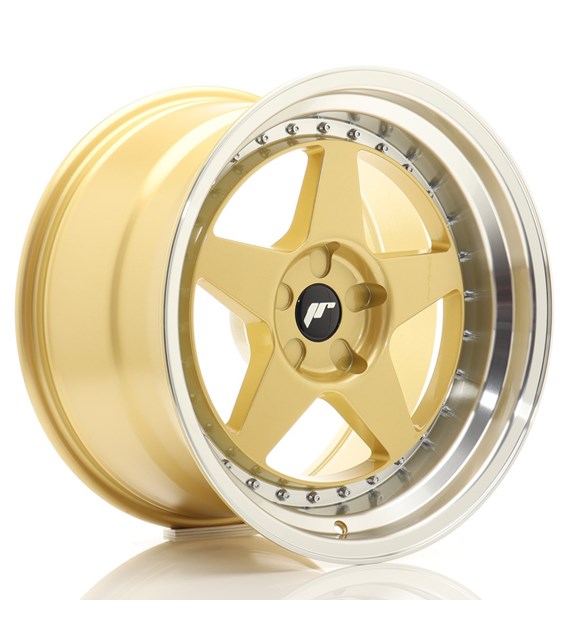 JR Wheels JR6 18x10,5 ET0-25 5H BLANK Gold w/Machined Lip