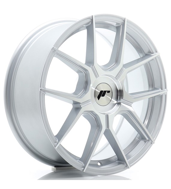 JR Wheels JR30 17x7 ET20-40 BLANK Silver Machined Face