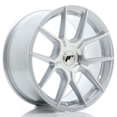 JR Wheels JR30 17x8 ET20-40 BLANK Silver Machined Face
