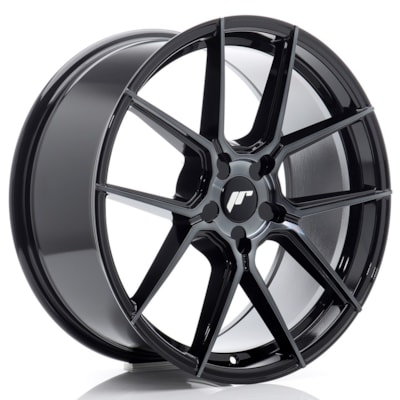 JR Wheels JR30 19x8 ET20-40 5H BLANK Black Machined w/ Tinted Face