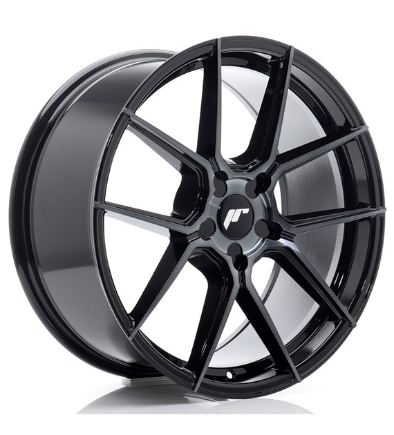 JR Wheels JR30 19x8 ET20-40 5H BLANK Black Machined w/Tinted Face