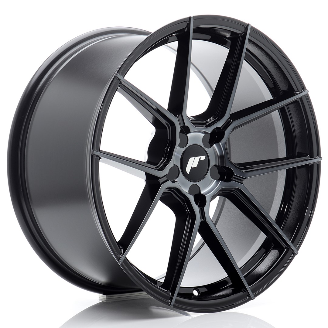 JR Wheels JR30 19x9 ET20-40 5H BLANK Black Machined w/Tinted Face