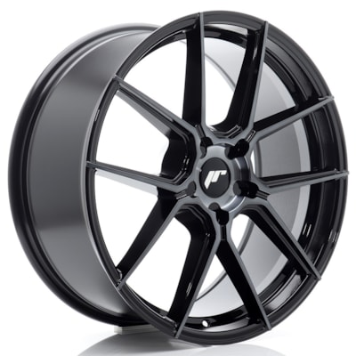 JR Wheels JR30 20x8 ET20-40 5H BLANK Black Machined w/ Tinted Face