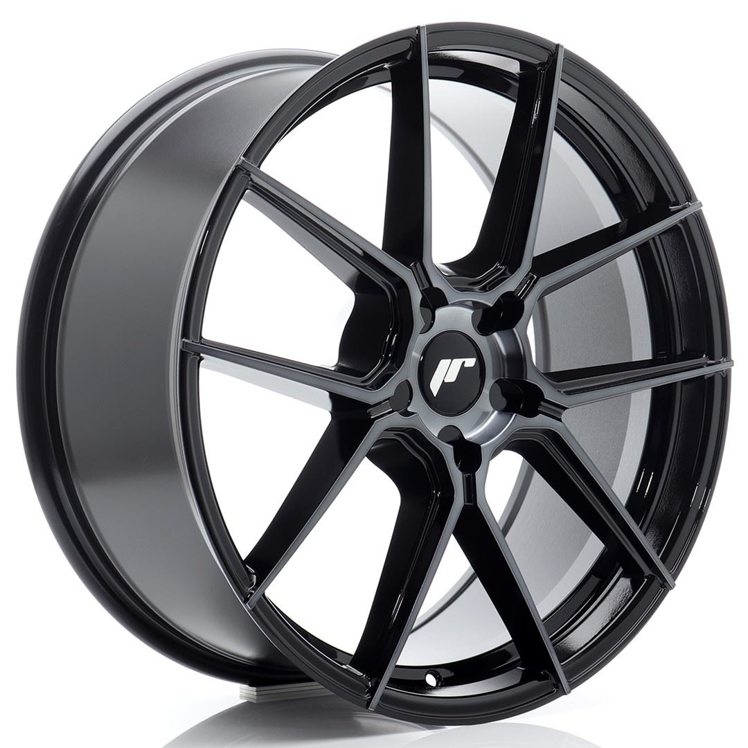 JR Wheels JR30 20x8 ET20-40 5H BLANK Black Machined w/Tinted Face