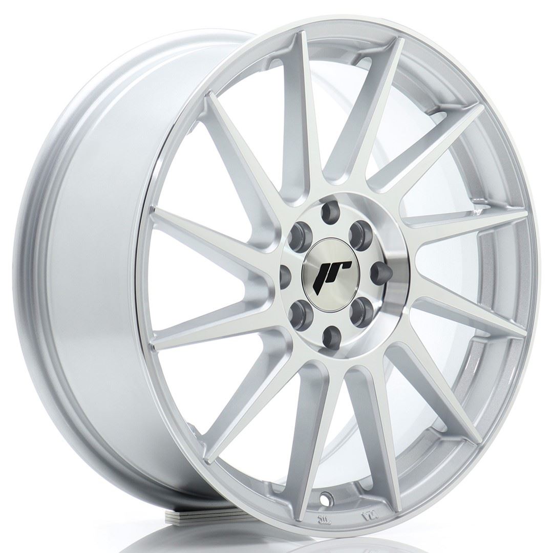 JR Wheels JR22 17x7 ET40 4x100/114 Silver Machined Face