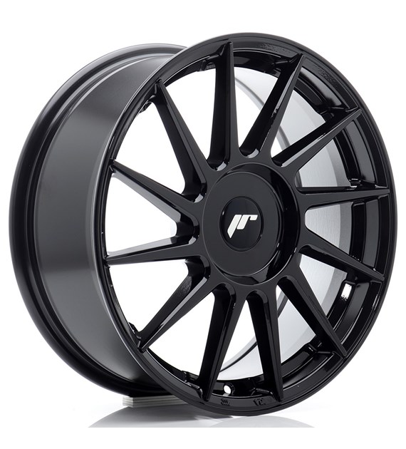 JR Wheels JR22 17x7 ET20-40 BLANK Glossy Black