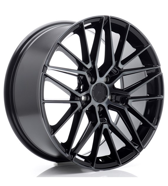 JR Wheels JR38 19x8 ET40 5x112 Black Machined w/Tinted Face