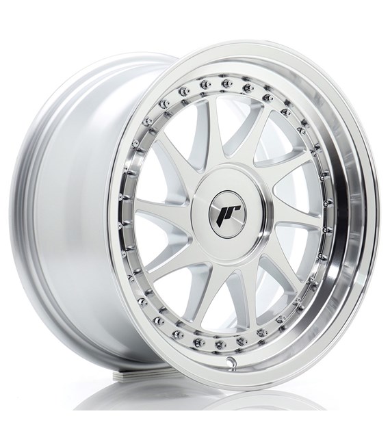 JR Wheels JR26 16x8 ET10-30 BLANK Silver Machined Face