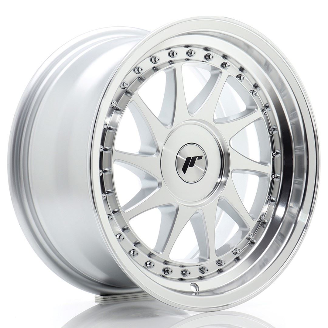 JR Wheels JR26 16x8 ET10-30 BLANK Silver Machined Face