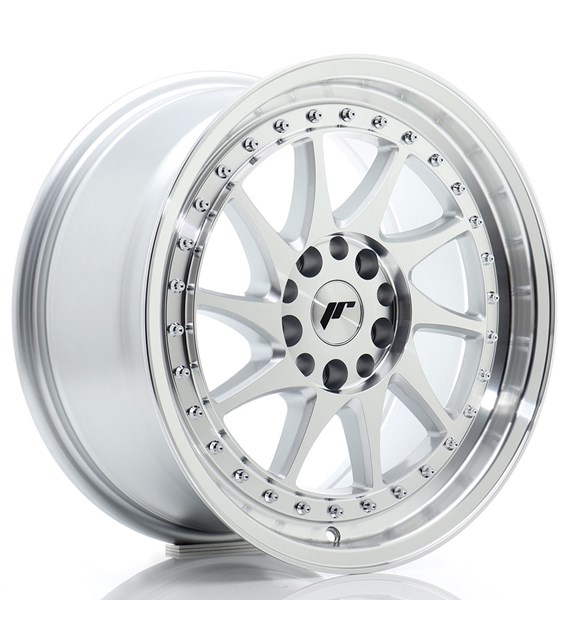 JR Wheels JR26 17x8 ET35 4x100/114 Silver Machined Face