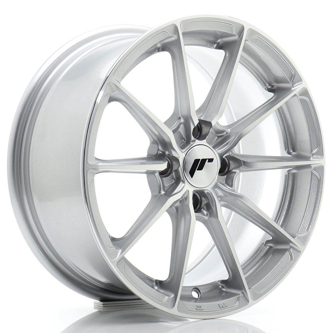 JR Wheels JR37 15x7 ET38 4x100 Silver Machined Face