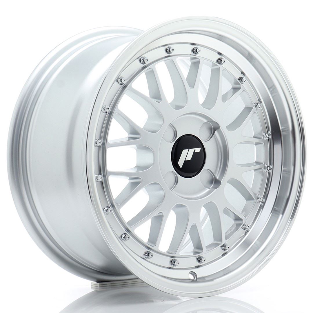 JR Wheels JR23 16x8 ET20-45 4H BLANK Hyper Silver w/Machined Lip