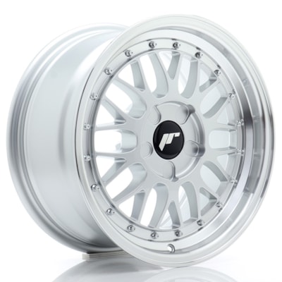 JR Wheels JR23 16x8 ET20-45 5H BLANK Hyper Silver w/ Machined Lip