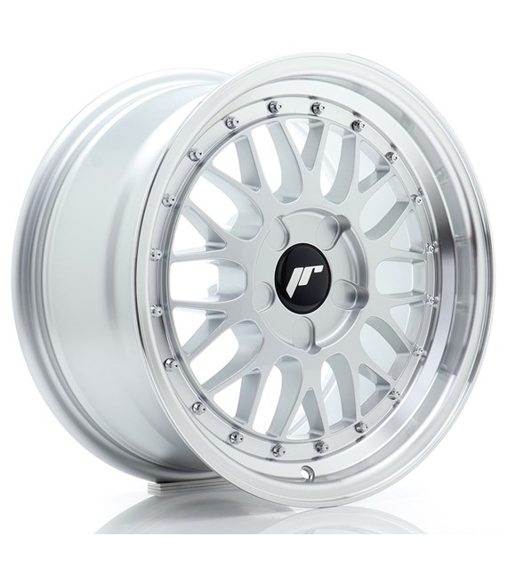 JR Wheels JR23 16x8 ET20-45 5H BLANK Hyper Silver w/Machined Lip