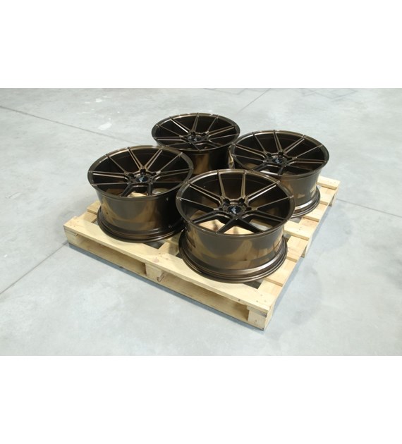 Set of JR30 20x10 ET40 5x112 Gloss Bronze