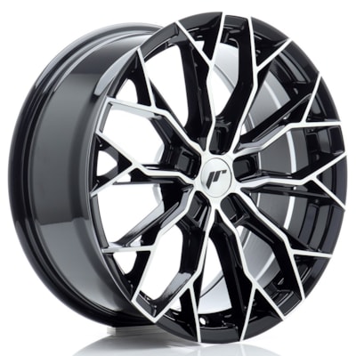JR Wheels JR49 18x8 ET20-42 5H BLANK Gloss Black Machined Face