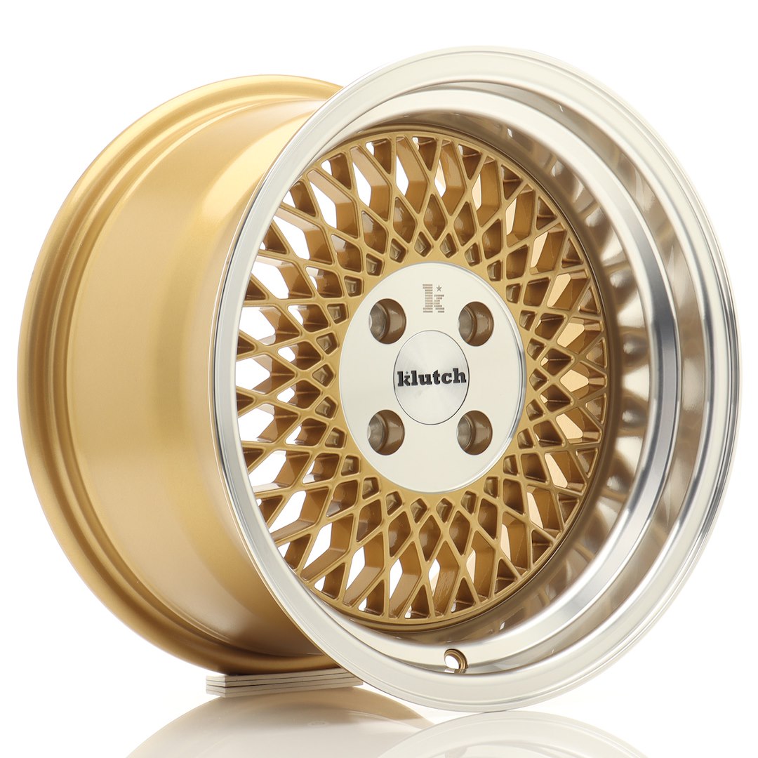 Klutch SL1 15x8,5 ET17 4x100 Gold w/ Machined Lip – tootefoto