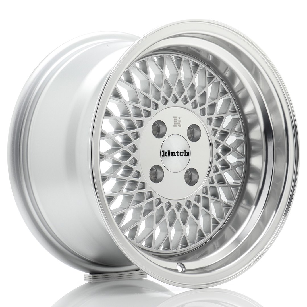 R16 x 8 4x100 ET15 CB67.1 Klutch Wheels SL1 Silver