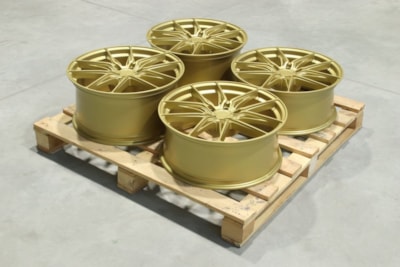 Set of JR44 20x8 ET20 + 20x9,5 ET28 5x112 Matt Gold