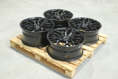 Set of CVR1 20x8,5 ET40 + 20x9,5 ET40 5x108 Double Tinted Black