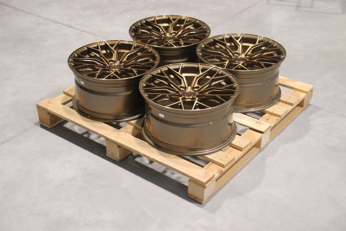 R19 x 9.5 5x112 ET24 CB72.6 Concaver Complete Sets Brushed Bronze