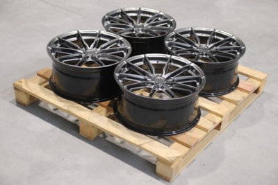 Set of JR37 19x8,5 ET43 5x120 Hyper Black