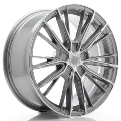 JR Wheels JR52 18x8 ET20-45 5H BLANK Titanium Machined Face