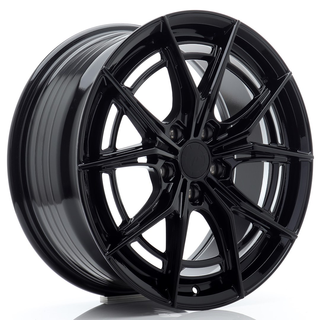 JAPAN RACING JR WHEELS JR50 18X8 ET45 5X112 GLOSS BLACK